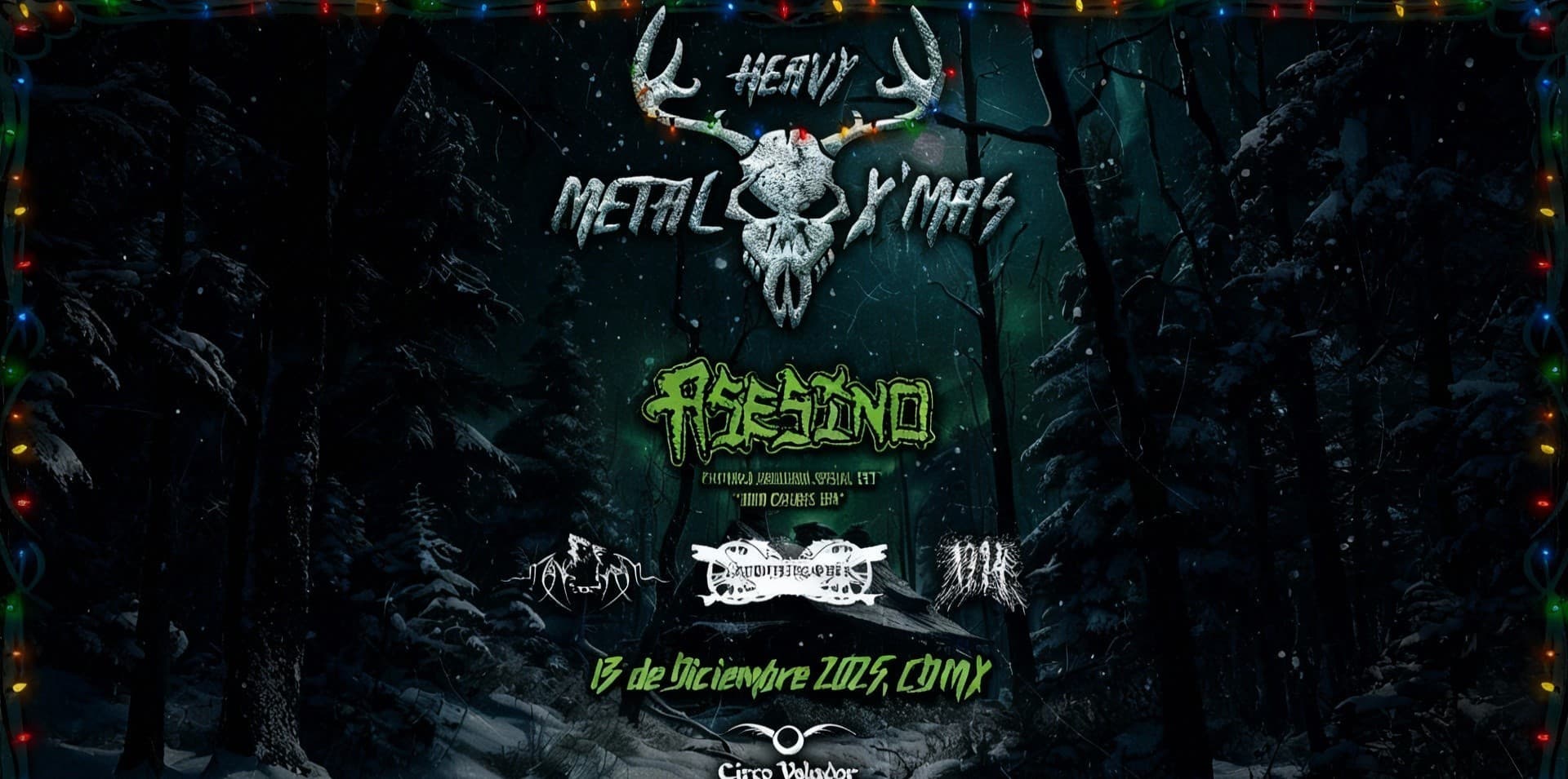 Heavy Metal X’Mas 2025: La Posada Metalhead que reúne a cuatro potencias del metal extremo