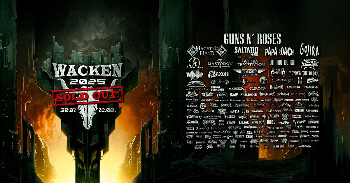 Wacken 2025: Guns N’ Roses, Gojira y una avalancha de metal en el cartel más épico del año